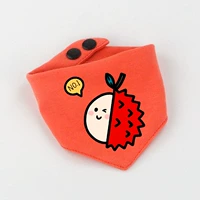 ПЭТ-треугольный шарф-коральный красный личи