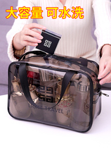 Cosmetic bag 2021 new premium ins Super fire large capacity portable oversized wash bag multi-function storage bag pull