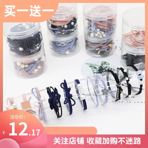 Универсальный свежий аксессуар для волос, резинка для волос, хвостик для взрослых, резиновые кольца, в корейском стиле