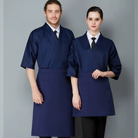 Синий фартук