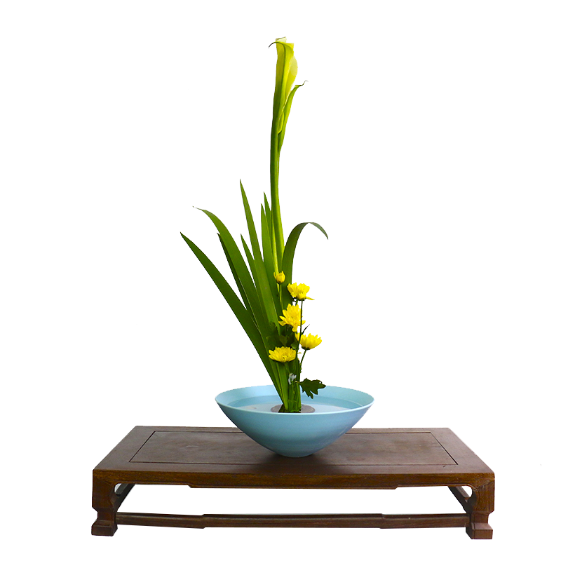 花器　花入　池坊　薄端 日本池坊花道花器接水盤生花劍山插花器日式插花器皿禪意小原流陶瓷