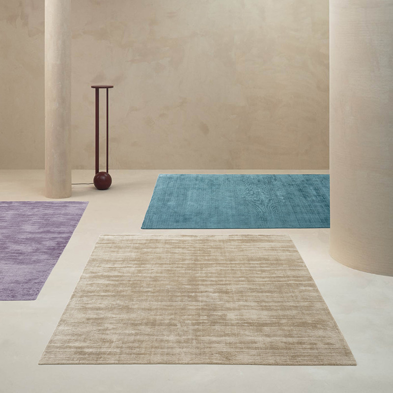 (Gayin strictly selected) India imported Tencel hand-made solid color minimalist home stay villa living room carpet sofa