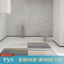 (Jiayin original)Art handmade wool carpet Living room coffee table blanket Bedroom bedside mat simple household customization