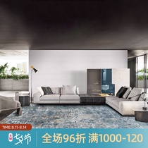 (Jiayin carefully selected)Turkey imported ice silk living room sofa coffee table carpet American villa light luxury bedroom mat