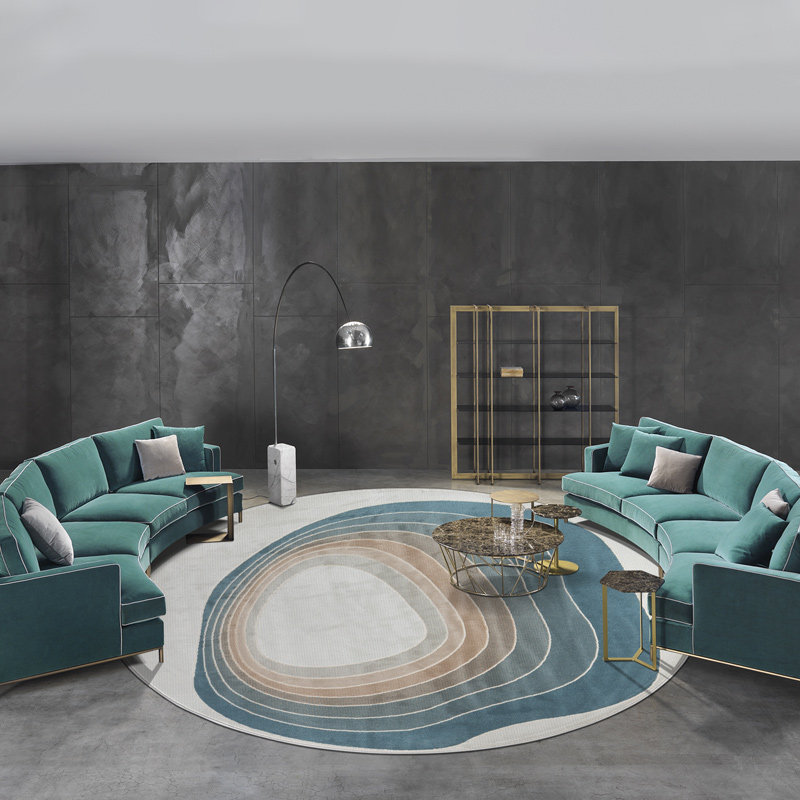 (Gayin) Round Carpet Modern Simple Study Table Cushion Sofa Tea Table Cushion Bedroom Children's Room Bedside Blanket