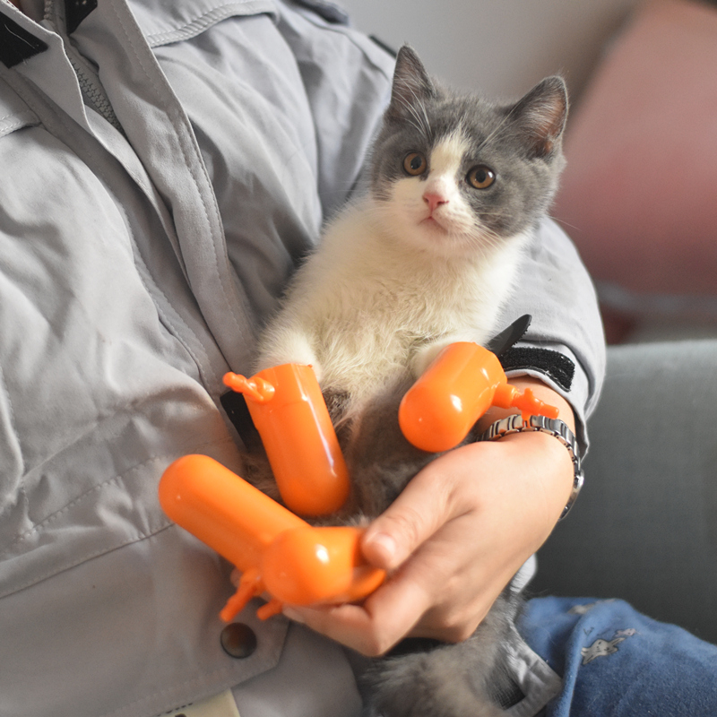 Anti-scratch gloves cat anti-scratch shoes cat foot boots bath hair anti-scratch kitten anti-bite nail clipping headgear