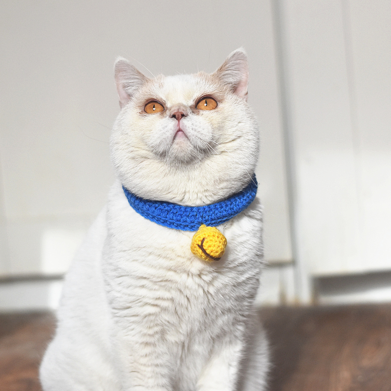 Cat bell Item Circle Silent Wool Line Bell Ringer Dogs Cute Neckline Kitty neck Waistline Pets Handmade Accessories