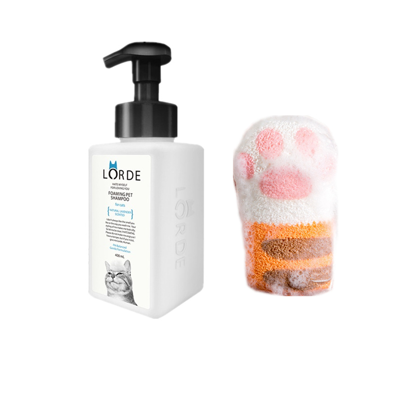 Lidou cat shower gel, fragrant bathing special British shorthair killing mites and sterilizing pet shampoo bath liquid cat toiletries