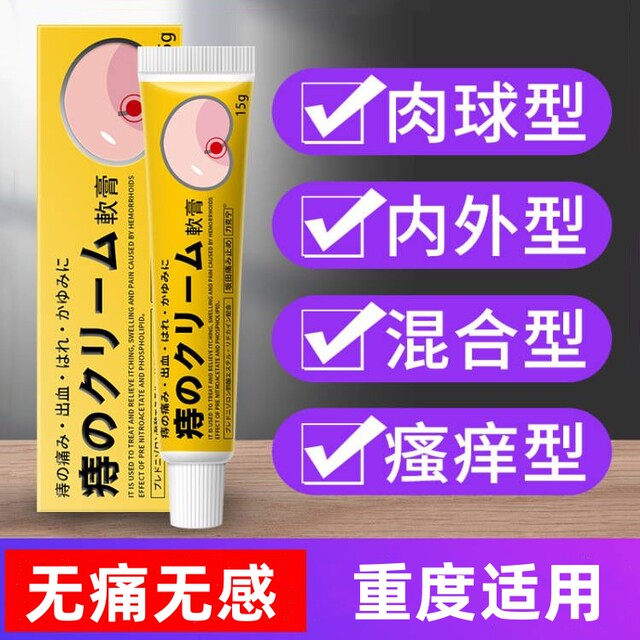Hemorrhoid Ointment for Internal and External Hemorrhoids, Mixed Hemorrhoids, Anal Fissures, Blood in Stool, Constipation, Prolapsed Anus, Burning Pain, Stool Bleeding, Hemorrhoid Suppositories