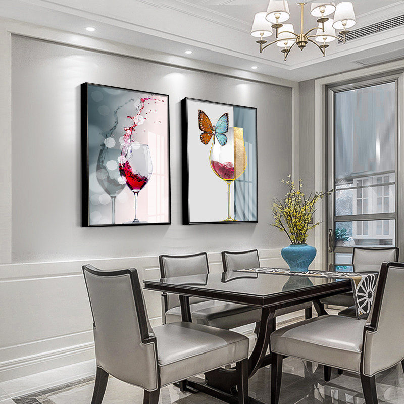 Nordic Wind Restaurant Decorated Kitchen Restaurant Wall Decoration Hall Modern Simple Bowl Murals