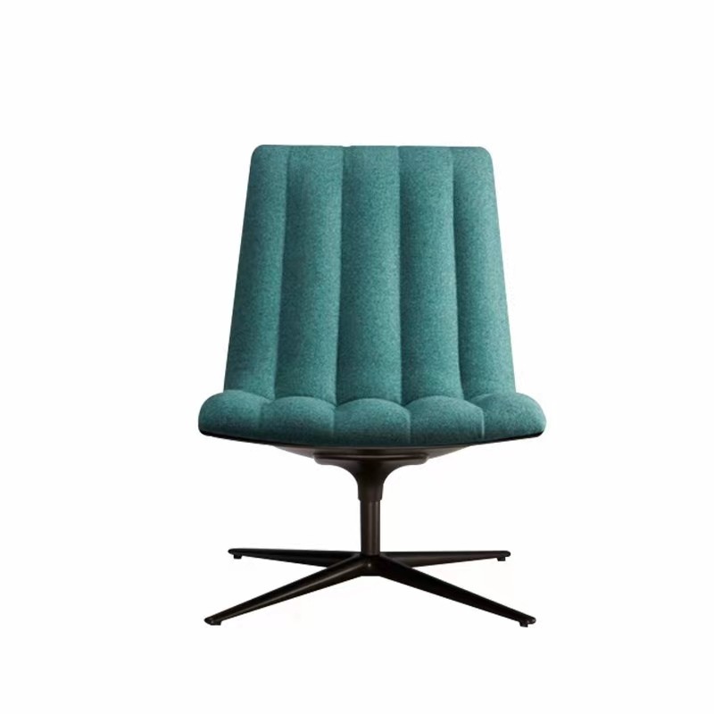 Nordic glass fiber reinforced plastic design special-shaped simple leisure chair model room metal foot eggplant shape back chair office chair