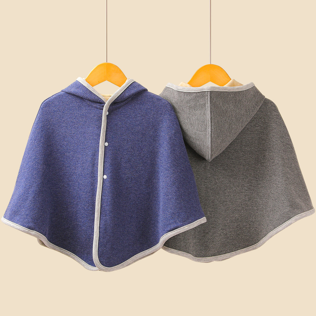 Baby Cloister Cloak Out of children's shawl thickened bag by autumn and winter baby windproof clothes wind and warm jacket-Taobao