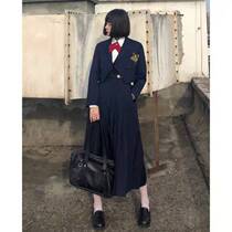 Dream Shengchen long milk protection skirt JK full set of academic style strap dress card milk School for suit outer suit