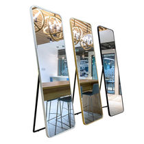 Mirror full body wearing glasses slim and high floor light extravaganza Home Living Room Bedroom Decorative Cloakroom Selfie With Selfie