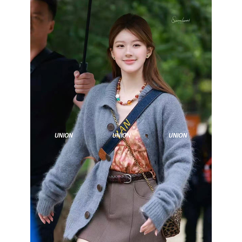 Union Officially Authorized Piacevole E 26 Spring/Summer Front and Back Open Knit Sweater Zhao Lusi Union Officially Authorized Piacevole E 26 Spring/Summer Front and Back Open Knit Sweater Zhao Lusi