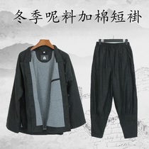 Good fate monk clothes winter cloth monk clothes mens small coats monk clothes womens Bhikshuni cotton-padded jacket winter