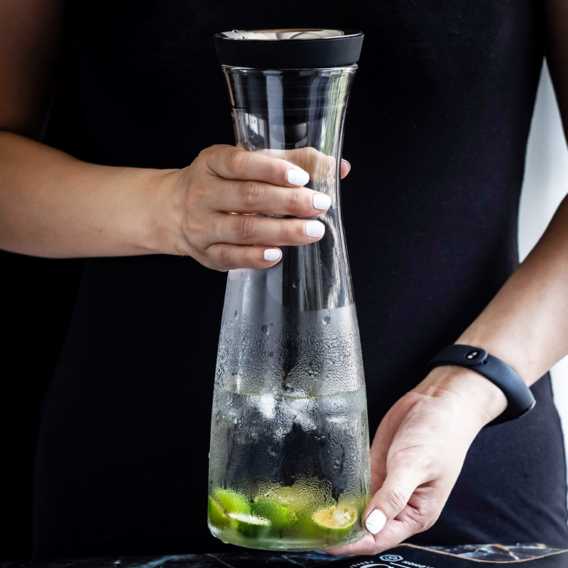 Cold kettle home high temperature resistant large capacity heat-resistant glass jug juice jug tie pot cool white boiled kettle teapot filled with water