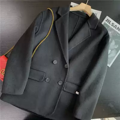 Anti-season clearance is slow without Australian 100%wool classic but not timely double-breasted double-sided wool suit coat
