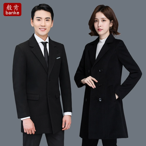 Шерстяное пальто подходит для мужчин и женщин, куртка, комбинезон, демисезонный пуховик, увеличенная толщина