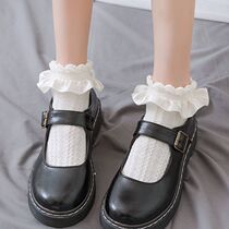 lolita lace socks female jk white socks spring and summer ins trend lace princess Japanese soft girl girl
