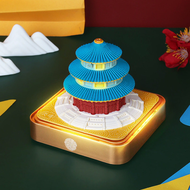 2026 3D three-dimensional panoramic paper sculpture note paper creative calendar architectural ornaments Forbidden City cultural and creative gifts desk calendar
