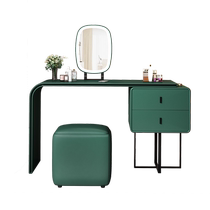 Internet celebrity ins light luxury bedroom slate dressing table storage cabinet integrated modern simple small apartment minimalist makeup mirror table