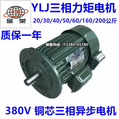 Jinrong three-phase torque motor YLJ80 90 100 112 132 copper core AC 380V6 speed regulation motor