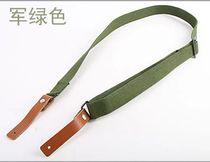 Outdoor multifunctional AK pure cowhide universal three-point tactical strap security shoulder mission 98k shoulder strap buckle with rope
