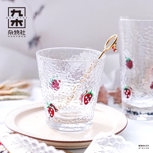 Клубника, креативная стеклянная чайная чашка, подарок на день рождения