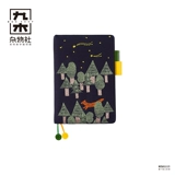 Карманный блокнот, изысканный ноутбук для школьников, лиса, енот, с вышивкой, креативный подарок