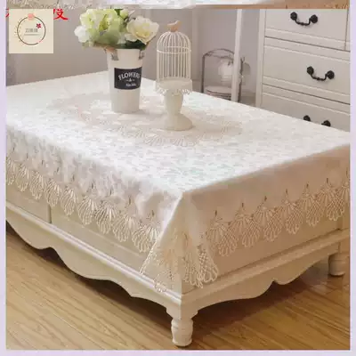 Coffee table tablecloth cloth European lace coffee table cover rectangular living room tea machine table cloth modern simple square