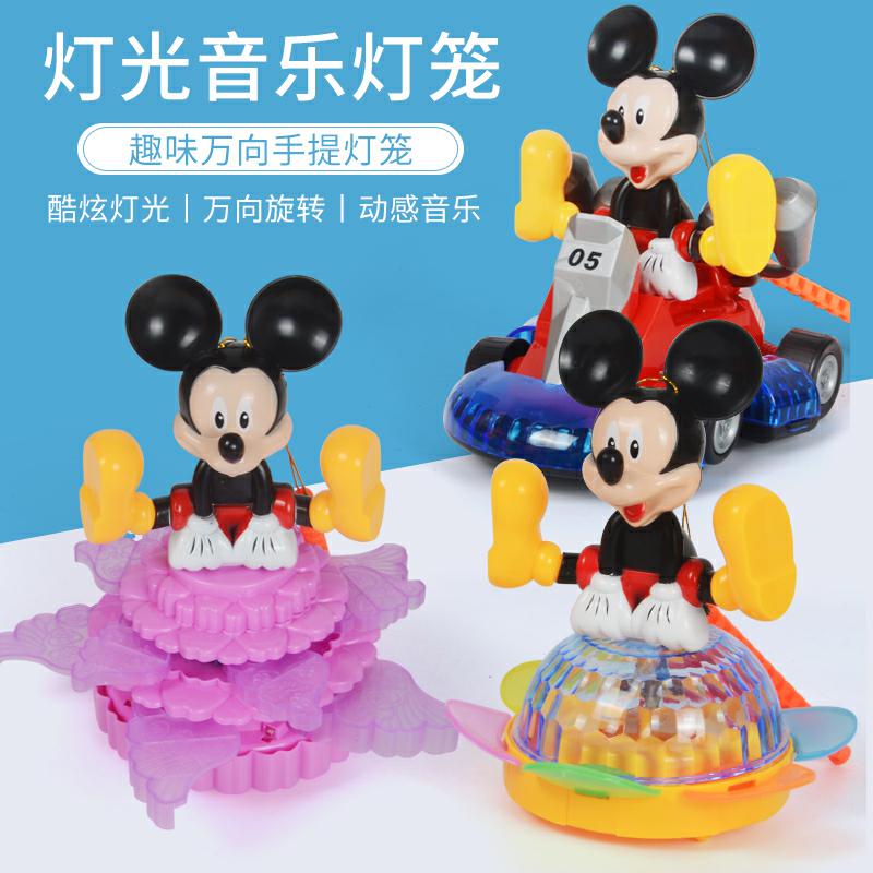 Music cartoon lantern lantern Lantern car Universal new products Children's balance portable toy Spider-man glowing electric