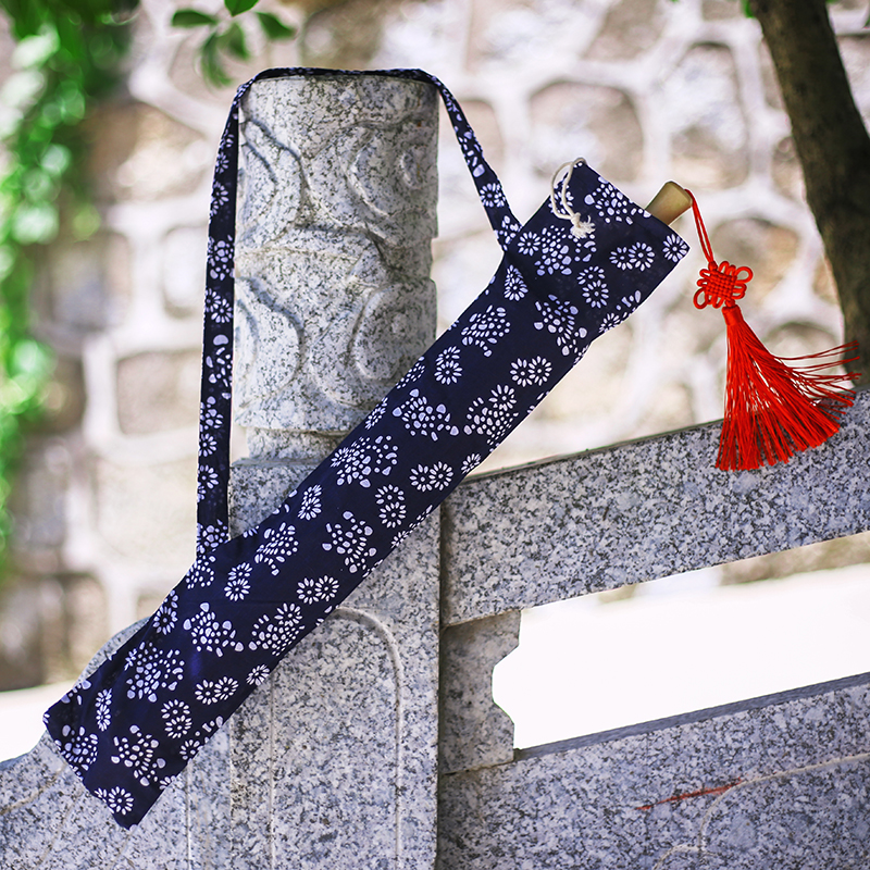 Blue flower bag Ancient umbrella special collection bag is not shipped single - shot