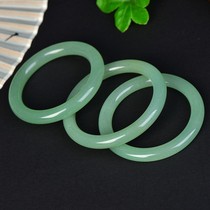 High-quality aventurine bracelet for girls jade ice seed flat bracelet widened and thickened bracelet hand jewelry