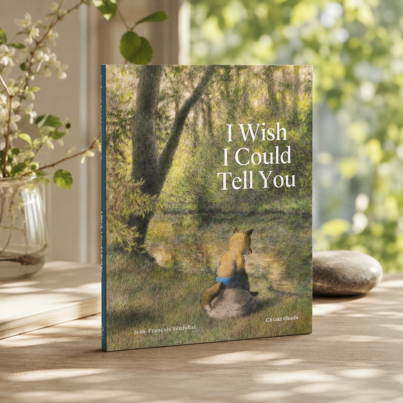 [in Stock] [Japanese Picture Book Master Okada Chiaki] I Wish I Could Tell You - English Children's Picture Book Illustrator Imported Original Hardcover Book Jean-Francois