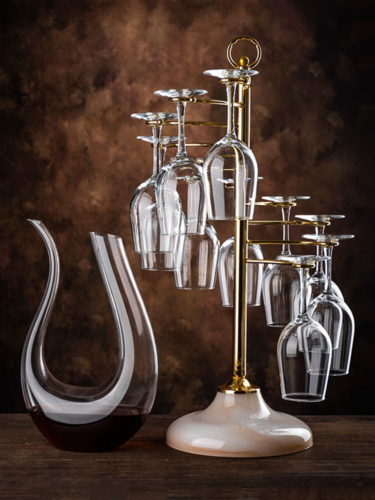 Creative red wine rack light luxury goblet rack European wine glass rack upside down hanging glass rack red wine glass rack home