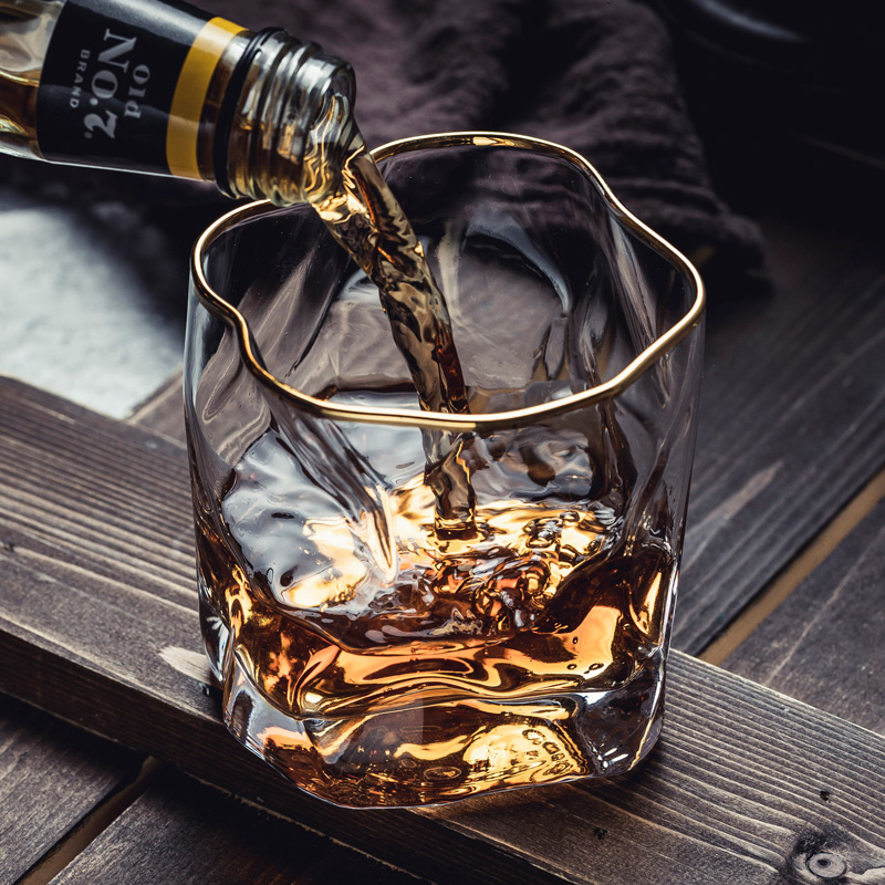 Whisky Wine Glasses Glass Foreign Wine Beer Cup Subsuit Crystal Personality Wins Wind Nordic Net Red Home Creativity