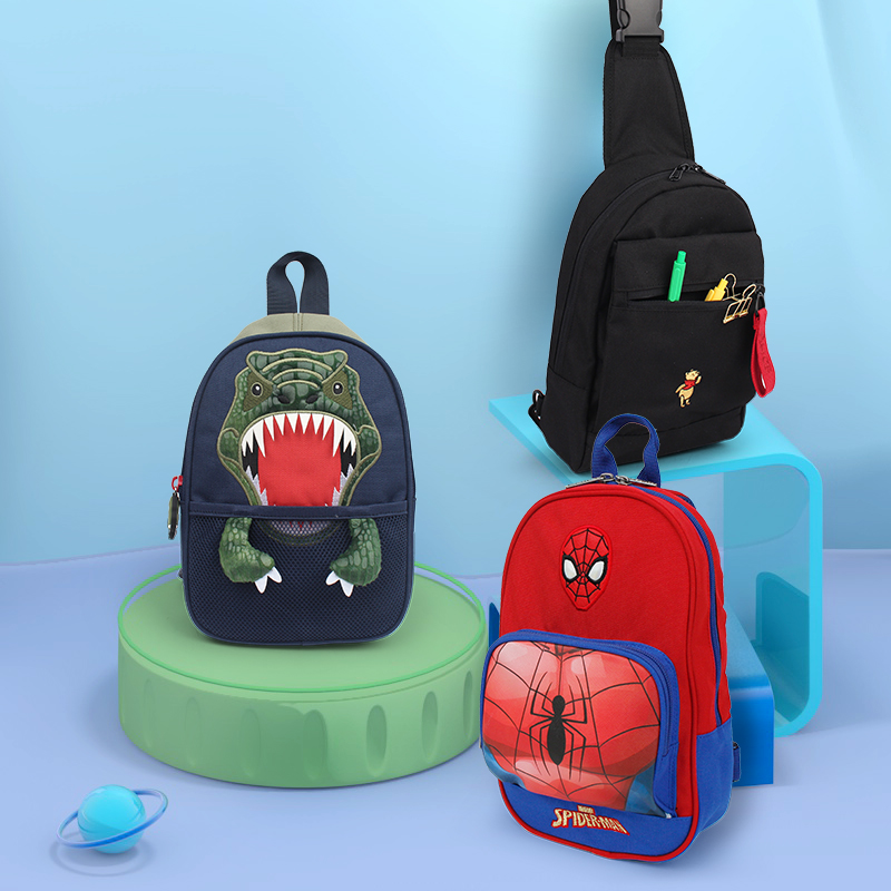 South Korea Momofriens Boy Leisure Skew Satchel Personality Fashion Chest Bag Elementary School Boy Boy Bag-Taobao