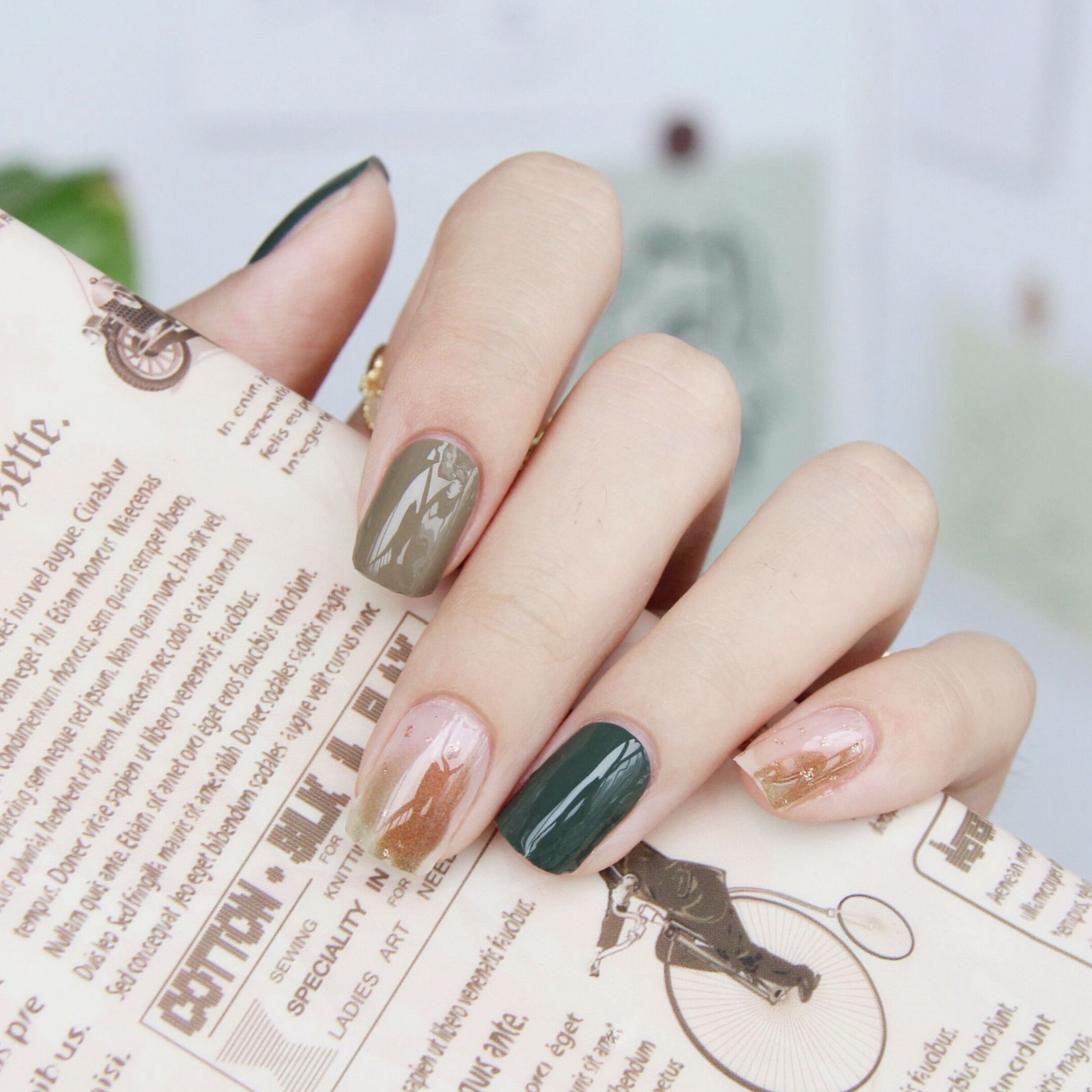 Waterproof durable products of finished nail stickers in red books in wind wearable nail patch