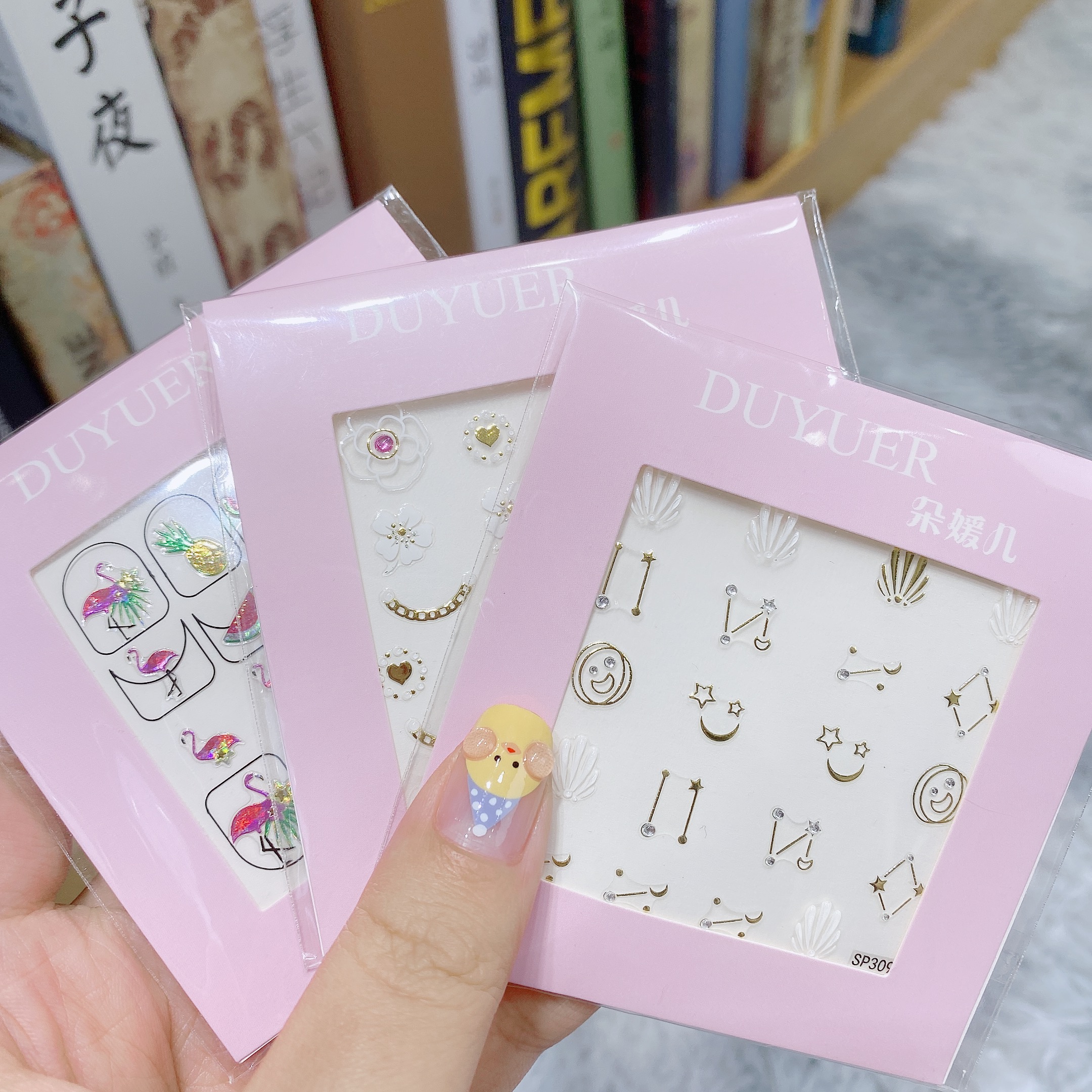 Solid Applique series 1 net red Japanese style meme diy net red chicks Butterfly stickers 3D Cubic adornment