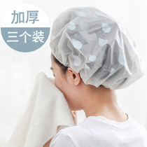 Increase the thickness of disposable waterproof cap transparent oil cap heating hair film special care household bath cap female