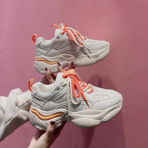 新款春季韩版百搭透气厚底智熏运动鞋