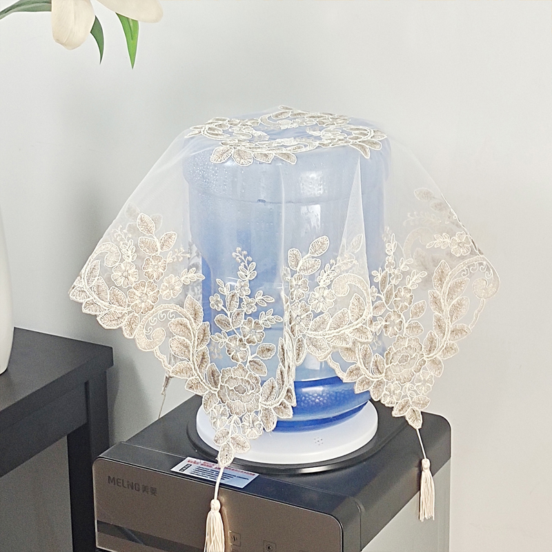 Drinking fountain cover cloth Embroidery Cloth lace Gaibudo Multisection Optional Small Home Company Water dispenser Dust cover
