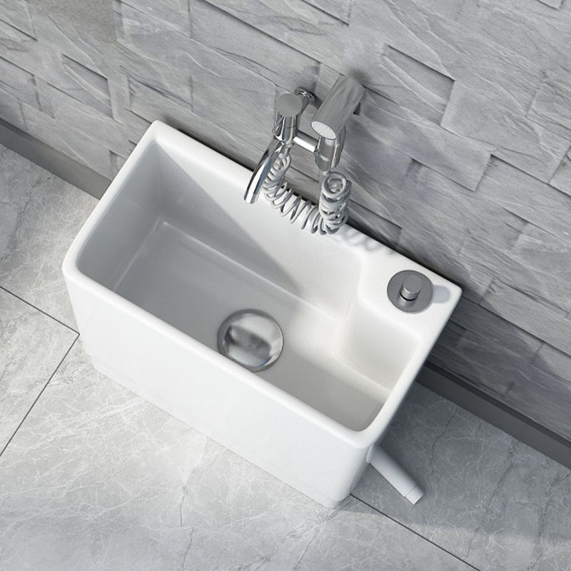 Nordic mop pool narrow long side drain upscale villa Mop Pool Mini small Number Home Balcony Light Extravagant Mound pool