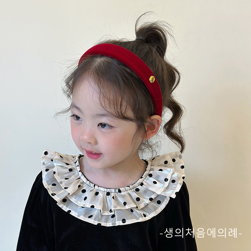 Red Children's New Year Hair Hoop Girl's Head Hoop Does N't Le Hair Card Accessories Bayern's New Year 2024 Hair Accessories-Taobao