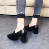 Туфли, обувь на высоком каблуке для кожаной обуви, 2019 года, европейский стиль, из натуральной кожи