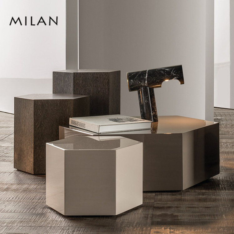 Milan Tea Several Combined Hexagonal Description Minimal Modern Creative Polygon Side Tea Table Nordic Tea Table