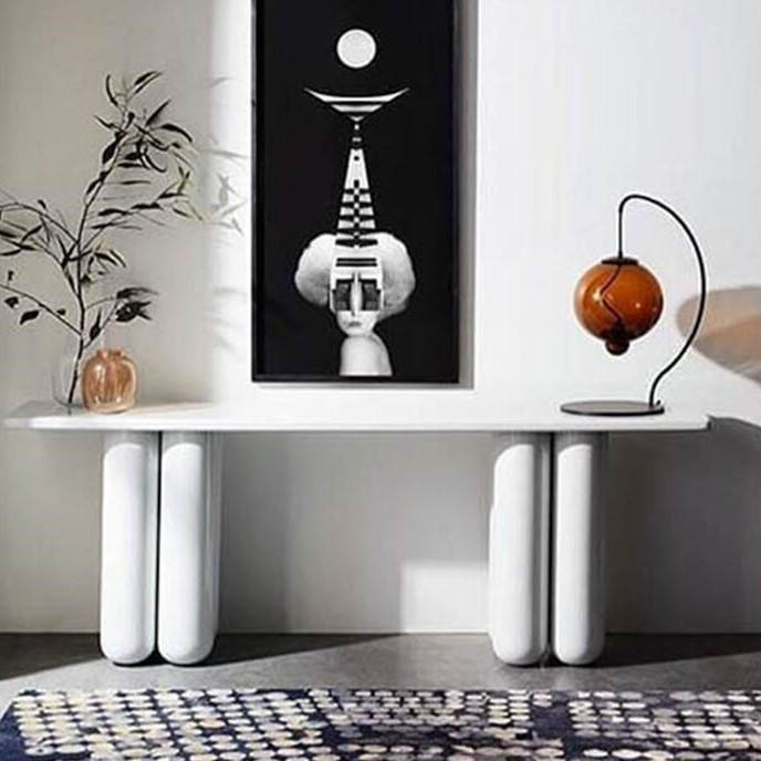 Milan's New Nordic Creative Genguan Desk Desk Brief Modern Entrance To Outdoor-in-house Baked Lacquer Creative customization