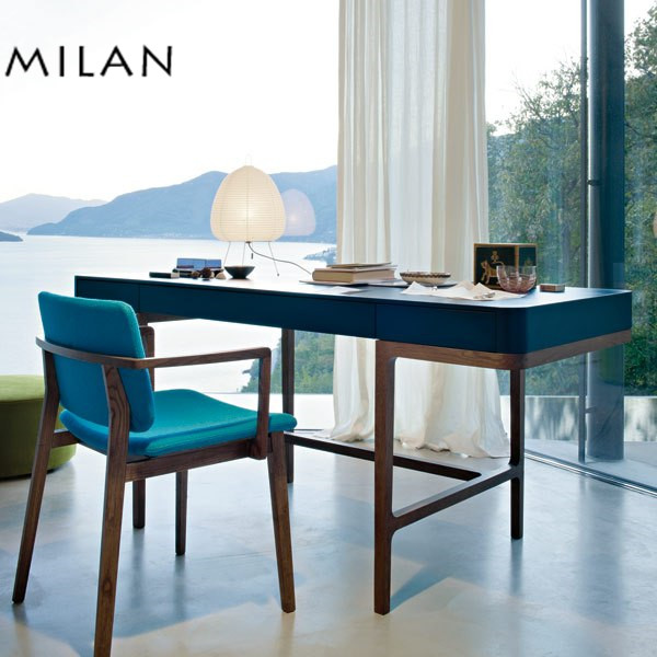 Milan Nordic minimalist modern desk Desk Personality Creative Desk small family Casual Table Blue Customised