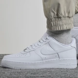 Nike, Nike Air Force 1, обувь, классические белые кроссовки